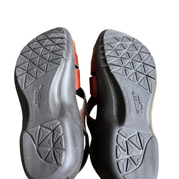 Earth Sandals Jolie Sz 10 Bark Brown Multicolor Leather Comfort Walking Strappy - Picture 9 of 9